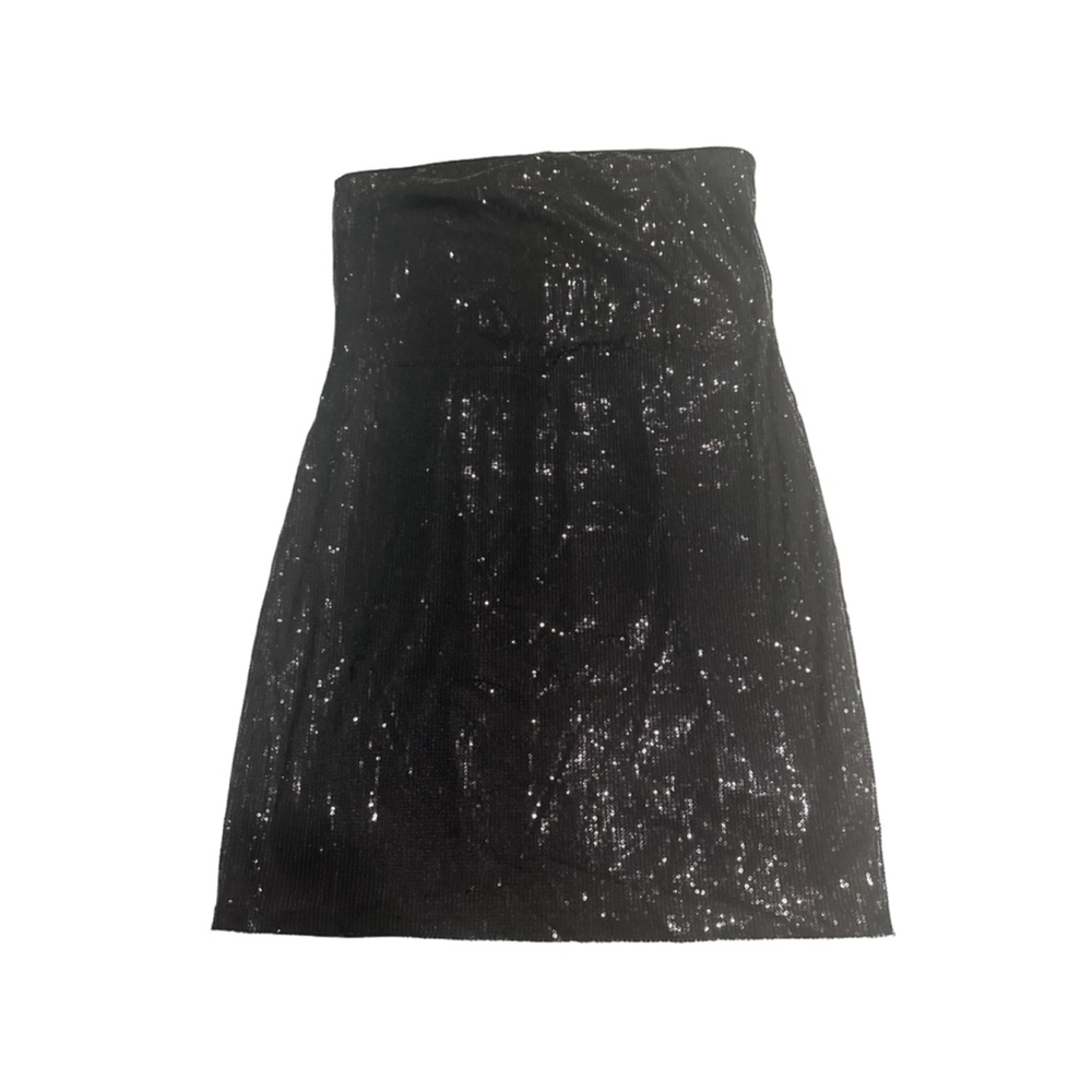 Women's The Limited Dress XL Black Sequin Strapless